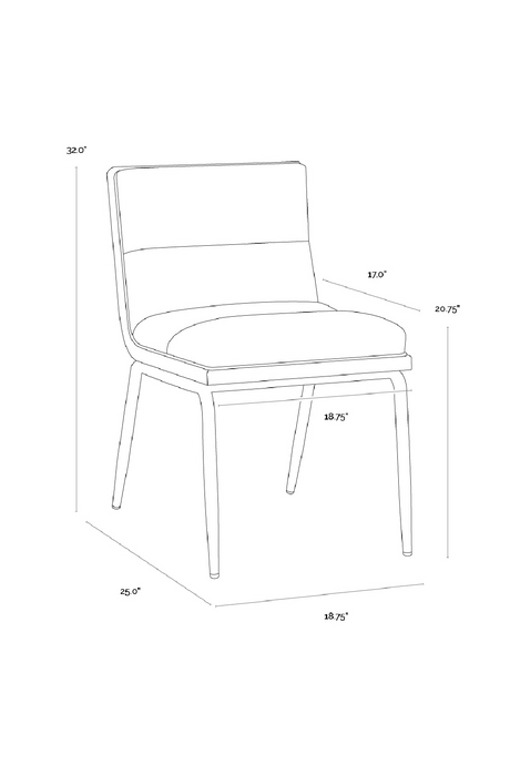 Channeled White Muslin Dining Chairs (2) by Splendido Abilene, alternate view 8