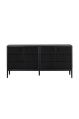 4-Door Black Sideboard by Splendido Etienne