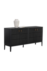 4-Door Black Sideboard by Splendido Etienne, alternate view 4