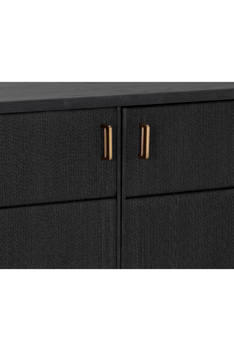 4-Door Black Sideboard by Splendido Etienne, alternate view 6