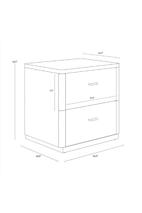 Rope Wrapped 2-Door Nightstand by Splendido Etienne, alternate view 4