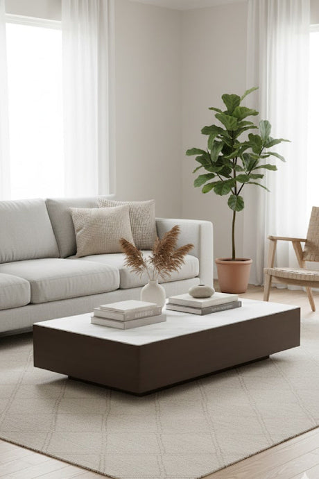 Bronze Framed Ceramic Coffee Table by Splendido Lenay, alternate view 2
