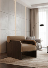 Bolster-Back Lounge Chair by Splendido Coburn Accent Chair, alternate view 2