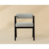 White Boucle Dining Armchair by Splendido Sova Dining Chair, alternate view 10