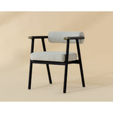 White Boucle Dining Armchair by Splendido Sova Dining Chair, alternate view 11