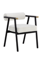 White Boucle Dining Armchair by Splendido Sova Dining Chair
