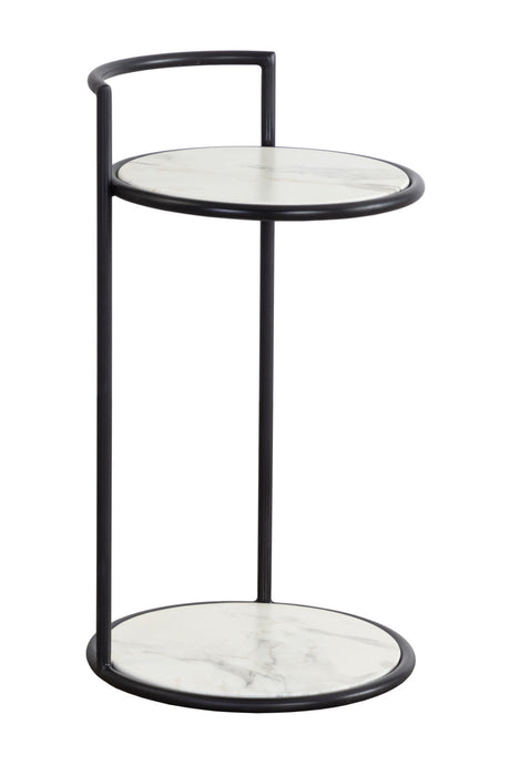 Gold Frame Indoor/Outdoor End Table by Splendido Parga Outdoor Side Table, alternate view 13