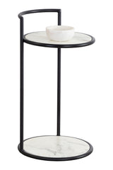 Gold Frame Indoor/Outdoor End Table by Splendido Parga Outdoor Side Table, alternate view 15