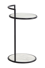 Gold Frame Indoor/Outdoor End Table by Splendido Parga Outdoor Side Table, alternate view 16