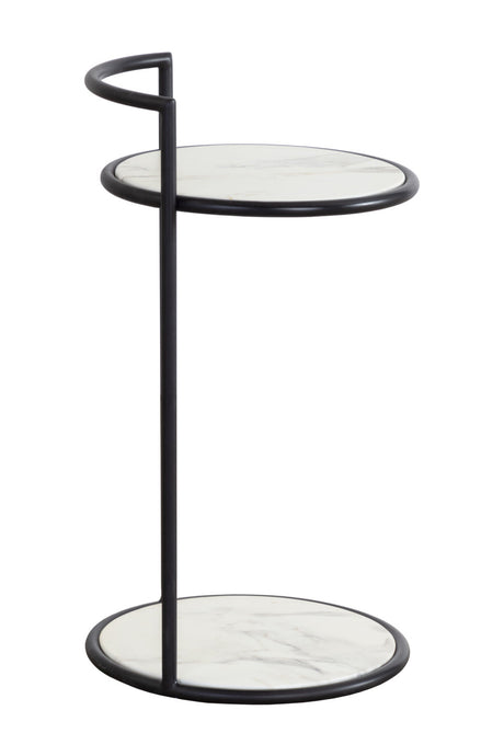 Gold Frame Indoor/Outdoor End Table by Splendido Parga Outdoor Side Table, alternate view 16