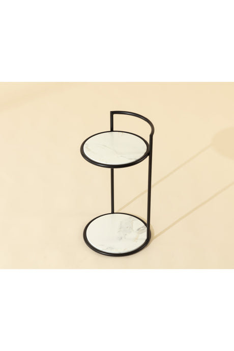 Gold Frame Indoor/Outdoor End Table by Splendido Parga Outdoor Side Table, alternate view 20
