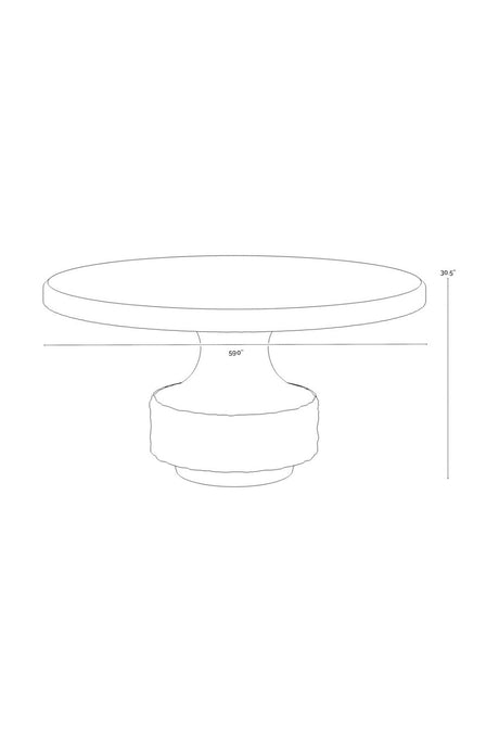 Black Concrete Indoor/Outdoor Dining Table by Splendido Brando, alternate view 8