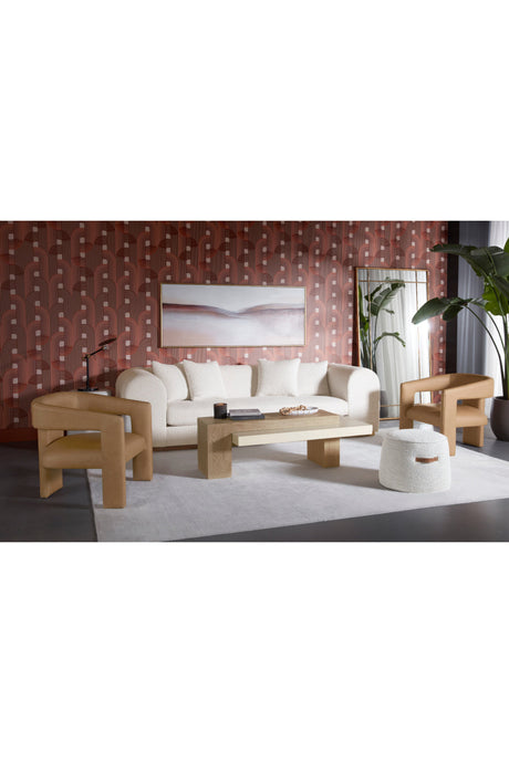 Rectangular Timber-Effect Indoor/Outdoor Coffee Table by Splendido Herriot, alternate view 10