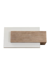 Rectangular Timber-Effect Indoor/Outdoor Coffee Table by Splendido Herriot, alternate view 4