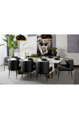 Cream Leather Look Dining Table by Splendido Calida, alternate view 9