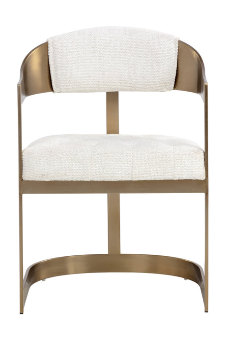 Antique Brass Framed Dining Chair by Splendido Beaumont