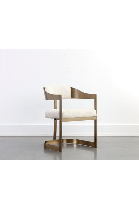 Antique Brass Framed Dining Chair by Splendido Beaumont, alternate view 9