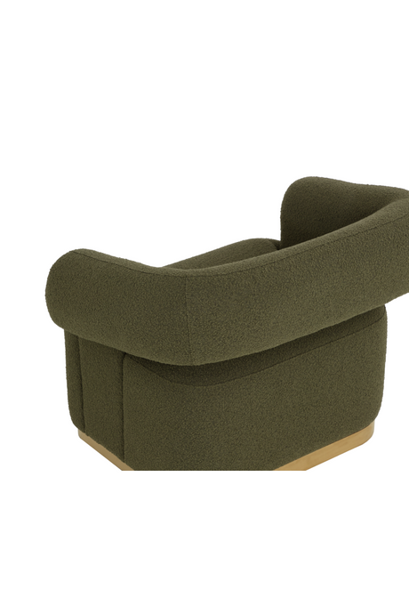 Green Swivel Lounge Chair by Splendido Aggie Accent Chair, alternate view 6
