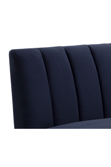 Blue Tufted-Back Banquette by Splendido Kosova Sofa, alternate view 6