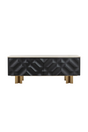 Faceted Black 4-Door Sideboard by Splendido Lautrec