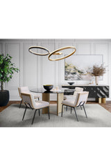 Faceted Black 4-Door Sideboard by Splendido Lautrec, alternate view 11