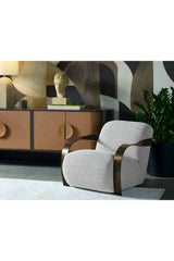 Twisted Brass Arm Lounge Chair by Splendido Sonesta Accent Chair, alternate view 12