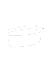 Curved Upholstered Ottoman by Splendido Soraya, alternate view 13