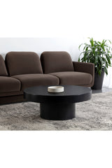 Round Gray Concrete Indoor/Outdoor Coffee Table by Splendido Brando, alternate view 7