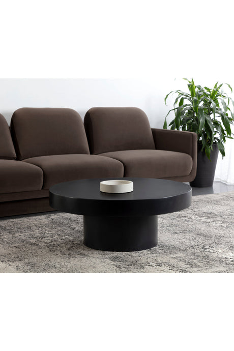 Round Gray Concrete Indoor/Outdoor Coffee Table by Splendido Brando, alternate view 7