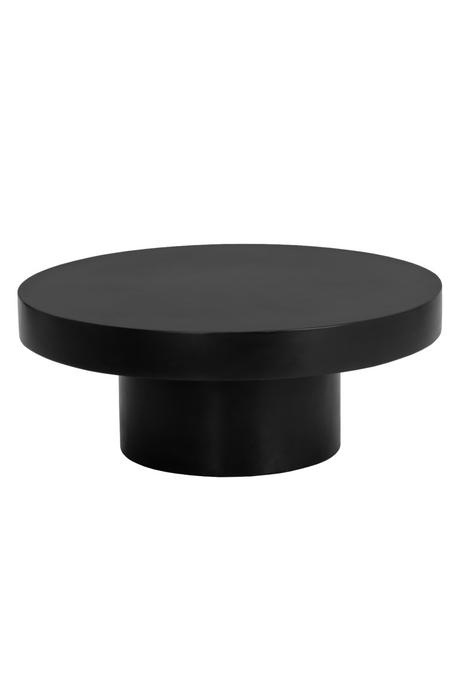 Round Gray Concrete Indoor/Outdoor Coffee Table by Splendido Brando