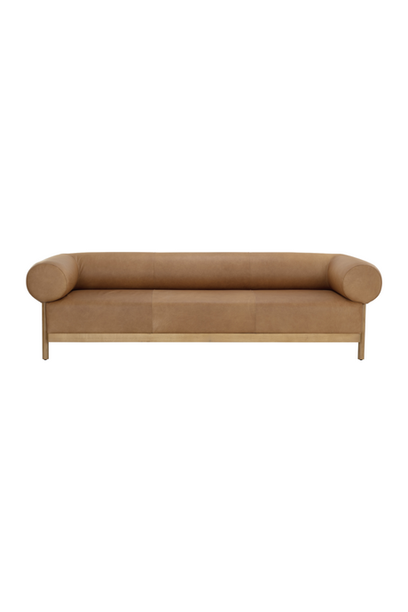 Brown Leather Sofa by Splendido Bromley, alternate view 3