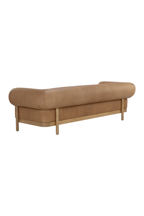 Brown Leather Sofa by Splendido Bromley, alternate view 4