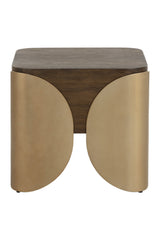 Timber Effect Indoor/Outdoor Side Table by Splendido Amarula