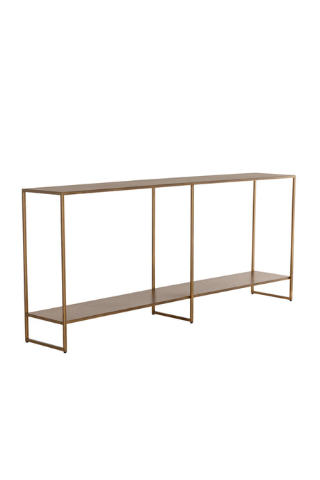 2-Layer Iron Console Table by Splendido Eiffel, alternate view 3