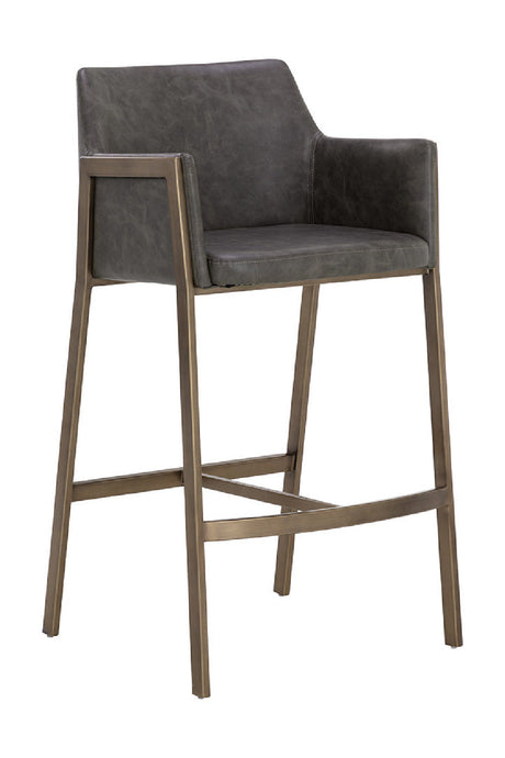 Leather-Look Bar Stool by Splendido Bernadette Barstool, alternate view 12