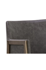 Leather-Look Bar Stool by Splendido Bernadette Barstool, alternate view 16