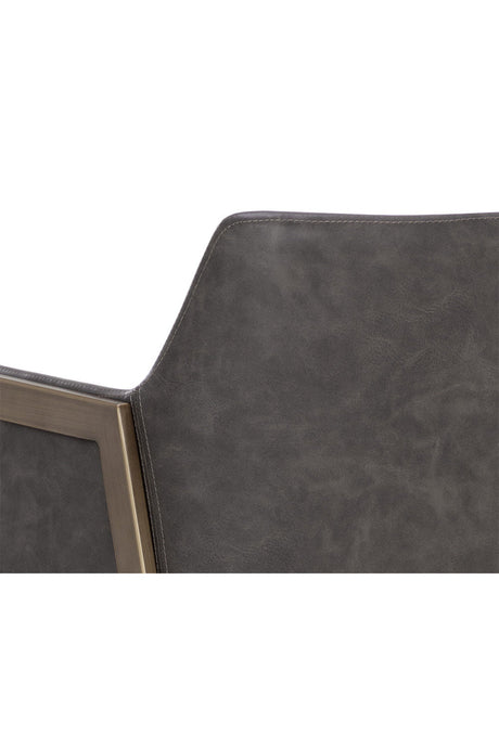 Leather-Look Bar Stool by Splendido Bernadette Barstool, alternate view 17