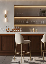 Taupe Modern Bar Stool by Splendido Lavania Barstool, alternate view 2