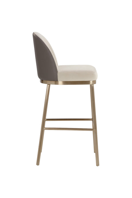 Taupe Modern Bar Stool by Splendido Lavania Barstool, alternate view 4