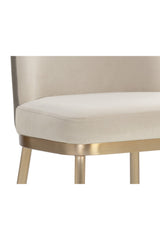 Minimalist Upholstered Counter Stool by Splendido Lavania, alternate view 6