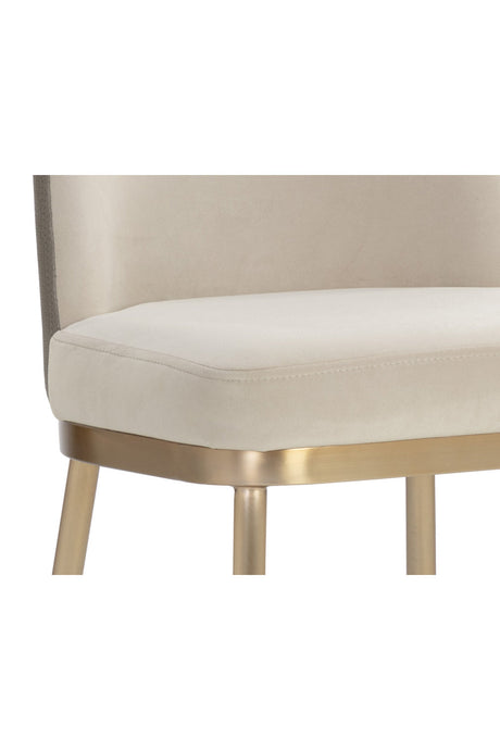Minimalist Upholstered Counter Stool by Splendido Lavania, alternate view 6