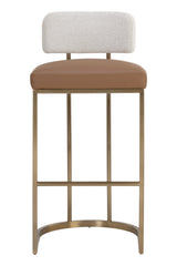 Two-Toned Low-Back Bar Stool by Splendido Larissa Barstool, alternate view 3