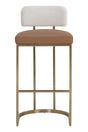 Two-Toned Low-Back Bar Stool by Splendido Larissa Barstool, alternate view 3