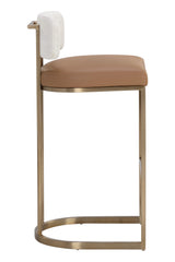 Two-Toned Low-Back Bar Stool by Splendido Larissa Barstool, alternate view 4