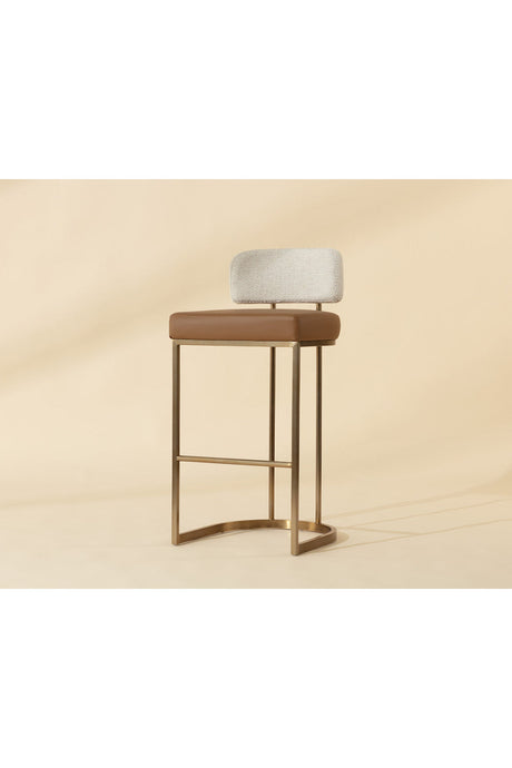 Two-Toned Low-Back Bar Stool by Splendido Larissa Barstool, alternate view 10