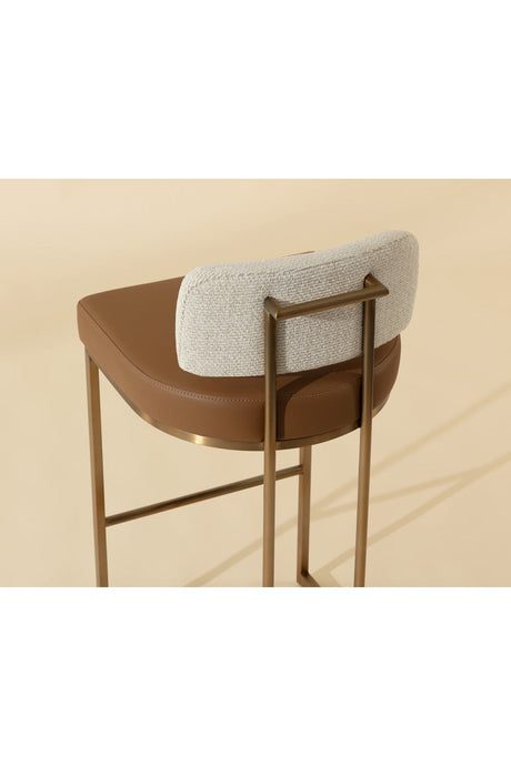 Two-Toned Low-Back Bar Stool by Splendido Larissa Barstool, alternate view 11
