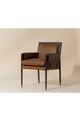 Buckle Flap Leather Dining Armchair by Splendido Mauti Dining Chair, alternate view 10