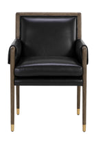Buckle Flap Leather Dining Armchair by Splendido Mauti Dining Chair, alternate view 15