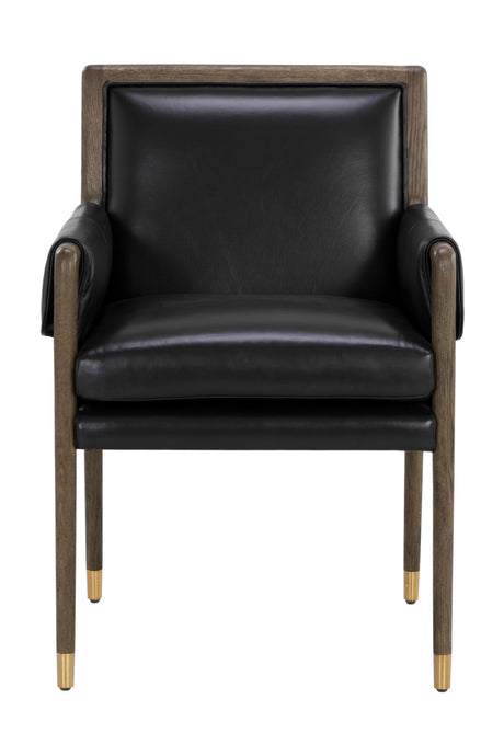 Buckle Flap Leather Dining Armchair by Splendido Mauti Dining Chair, alternate view 15