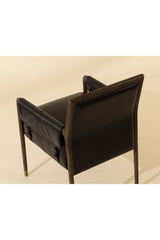 Buckle Flap Leather Dining Armchair by Splendido Mauti Dining Chair, alternate view 24